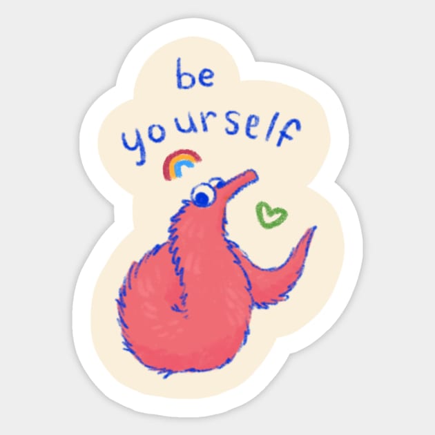 Be Yourself Sticker by ponysprout